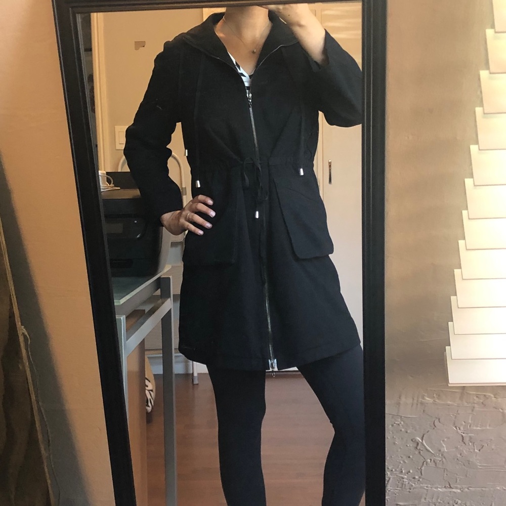 Jenni Kayne Wool Cashmere Trench Coat Jacket